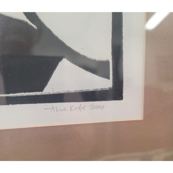 Black and White Floral Art Print - Picture 5 of 6